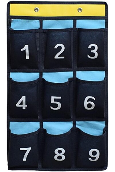 Noonedibs Panou agatabile cu buzunare numerotate – organizer de clasa pentru ...