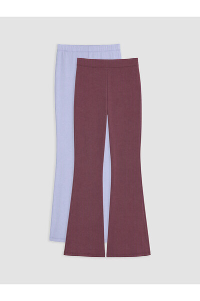 LC Waikiki Nevavm with a Difference Lcw Kids Lilac Girls' Spanish Leggings 2-...