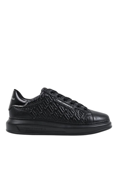 Karl Lagerfeld Ανδρικά Δερμάτινα Kapri Monogram Sneakers Μαύρα KL52549T-00X B...