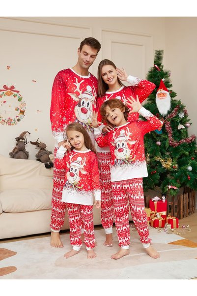 GGEROU Family Christmas Pjs Matching Sets Baby Christmas Matching Jammies for...