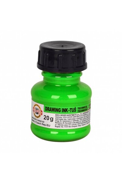 Koh-i Noor Set 3 x Tus Desen, Verde Fluorescent, 20 g