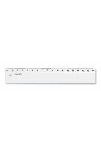 Koh-i Noor Set 10 x Rigla Plastic Transparent, 17 cm