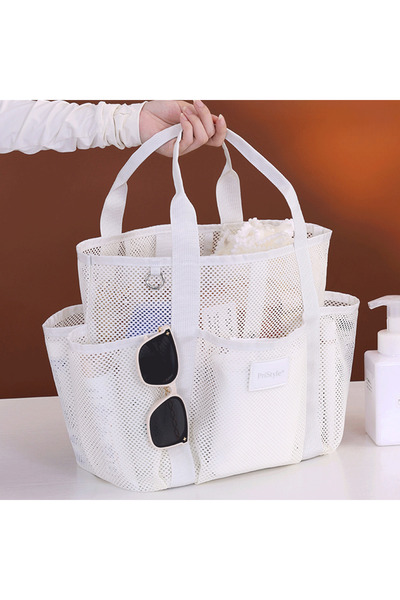 PriStyle Beach Bag, Multifunctional Made of Mesh Material, Lightweight and Du...