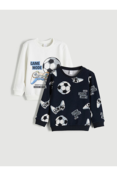 LC Waikiki Crew Neck Boys' Thick Sweatshirt 2 Pack