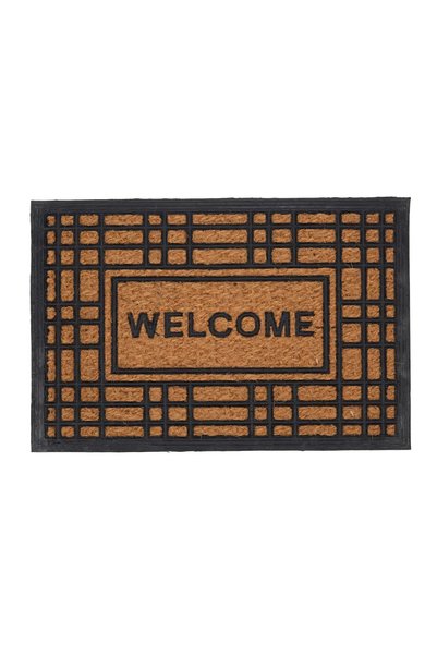 Own Buy Floor Gardens Rubber Mat W/Welcome Print (40 x 60 cm)