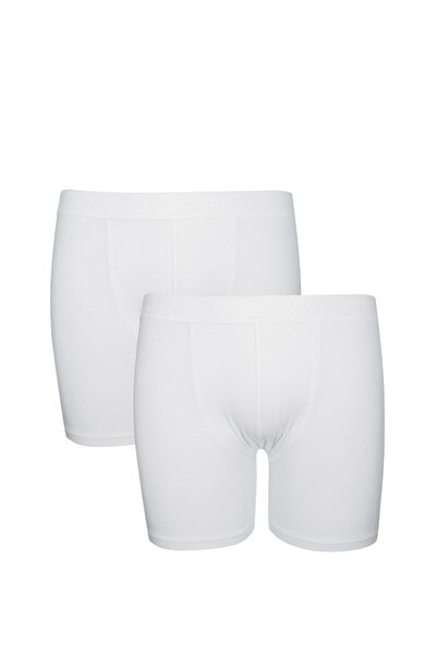 Kom Solid Color Long Length 2-Piece Men's Boxer, 47% Modal 47% Cotton 6% Elas...