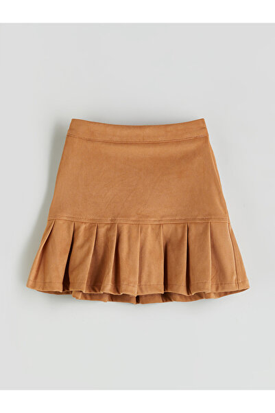 LC Waikiki Girls Pleated Skirt with Adjustable Elastic Waist