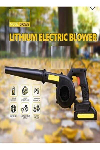 Generic DX2532 Lithium Electric Blower, 21V Cordless Leaf Blower Motor Strength 550, Vacuuming Capability, Leaves & Garbage Blowing, DC 1390 Lithium Battery, 2-in-1 Blow & Vacuum