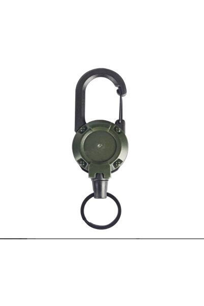 Busstier Metal İpli Çekmeli Yoyo Anahtarlık Yaka Kartı Tutucu Büyük Boy Karab...