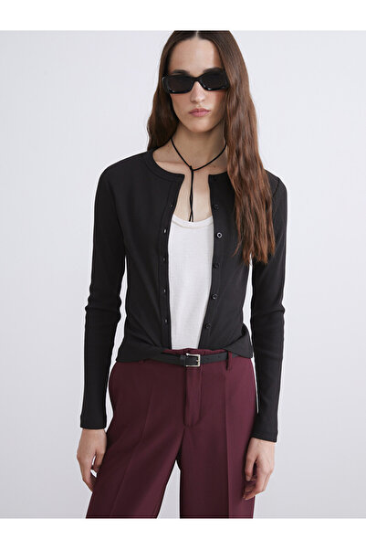 LC Waikiki Crew Neck Structured Cardigan for Women