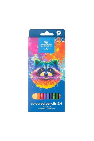 Koh-i Noor Set 3 x Set 24 Creioane Colorate de Forma Hexagonala, Raton, 2.8 mm