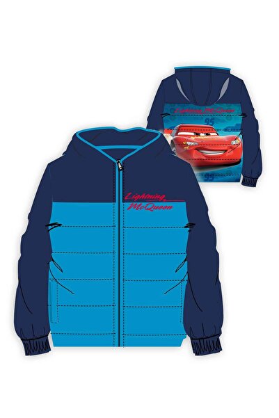 Disney Cars Navy blue padded jacket 3-8 years with Hooded and microfleece int...