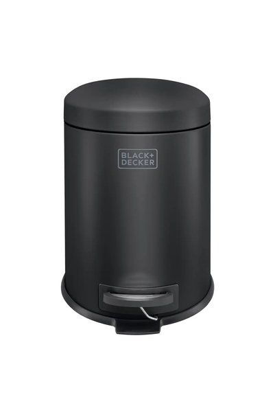 Black&Decker Black+Decker Dome Lid Pedal Bin (24.5 x 24.5 x 32 cm, 5 L, Matte...