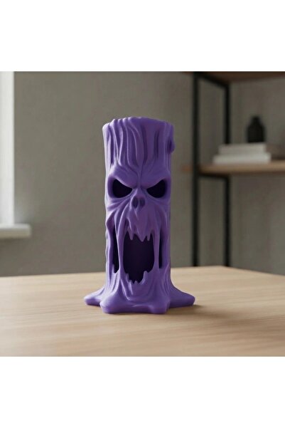 OEM Halloween LED Tea-Light Holder – Melted Ghost, 14.9 × 9.5 × 8 cm