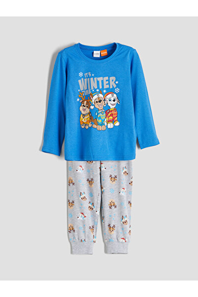 LC Waikiki Crew Neck Paw Patrol Printed Pajama Set for Boys