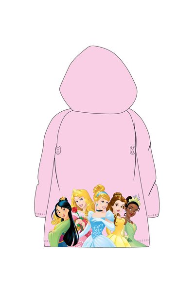 Disney Princess Pelerină ploaie roz impermeabilă cu butoni, din PVC