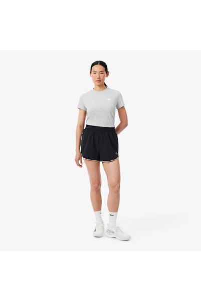 Lacoste SPORT Kadın Relaxed Fit Siyah Şort