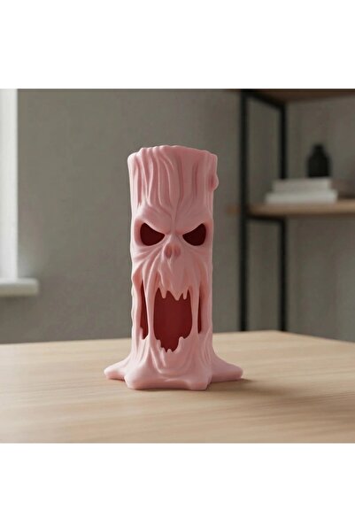OEM Halloween LED Tea-Light Holder – Melted Ghost, 14.9 × 9.5 × 8 cm