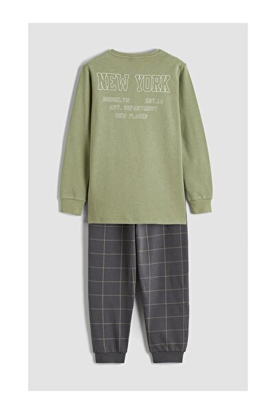 LC Waikiki New York Printed Boys' Pajamas Set