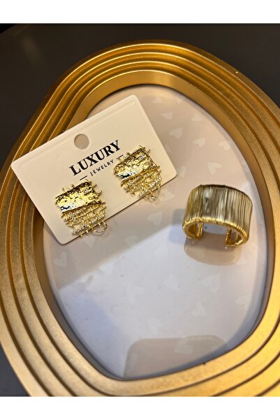 gozdeasutayaccessory طقم أقراط وخاتم