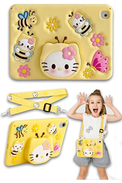 TEKNETSTORE Kids' Shoulder Strap Stand Case Compatible with iPad 8th, 9th, Ai...