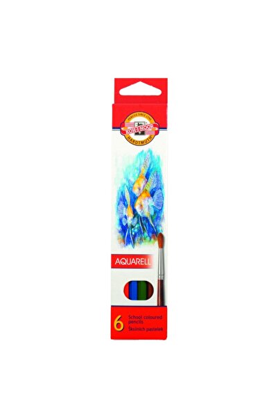 Koh-i Noor Set 3 x Creioane Colorate Aquarell, Colectie Pesti, 6 Culori