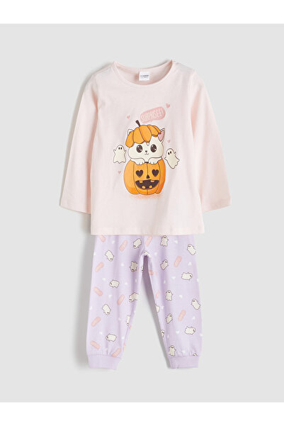 LC Waikiki Crew Neck Girls' Pajama Set