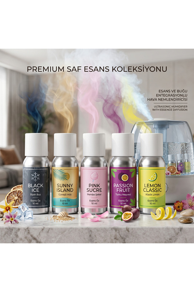 DORA 5'li Set Aromatik Yağ ve Esans Paketi (5x10 ml) – Buhar Makinesi ve Bamb...