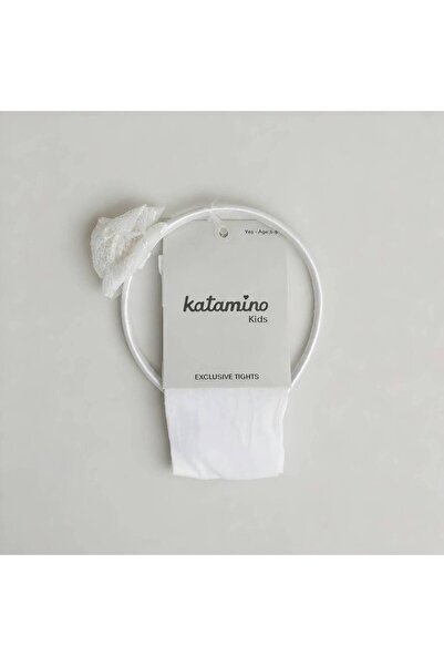 Katamino Thin Girls' Pantyhose with Propeller Crown Gift Set