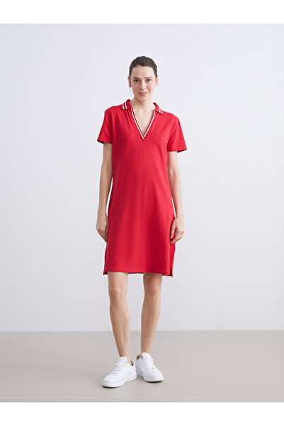 LC Waikiki Turtleneck Slit Dress