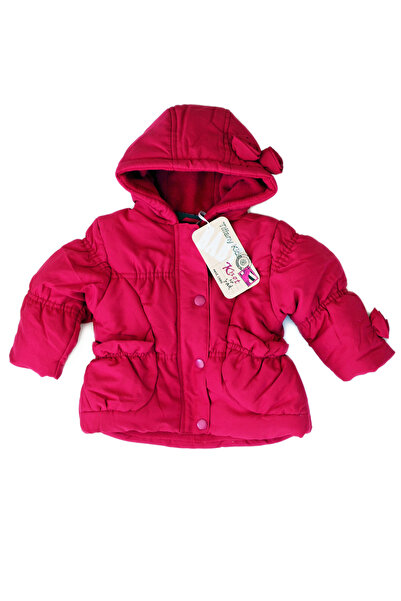 Knot so bad KSB Jachetă bebe fucsia 3-6 luni cu glugă, din microfibră căptuși...