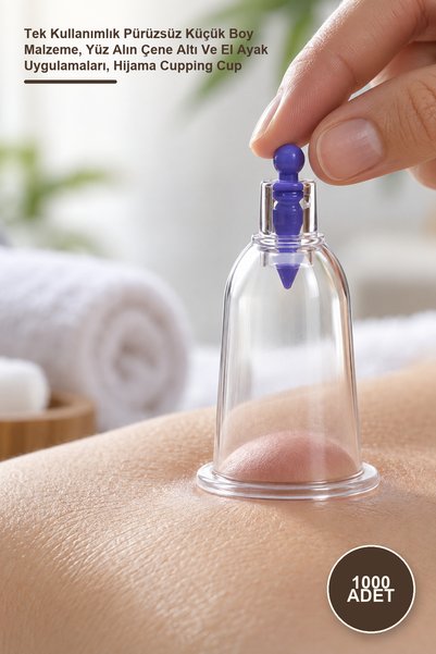 Yenilig 1000 Adet Hacamat Kupası – Tek Kullanımlık Pürüzsüz Küçük Boy Malzeme, Yüz Alın Çene Altı Ve El Ayak Uygulamaları, Hijama Cupping Cup