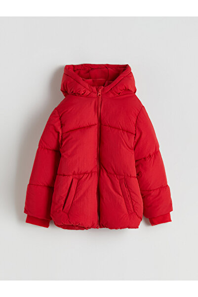 LC Waikiki Quilted Coat for Girls with Hood