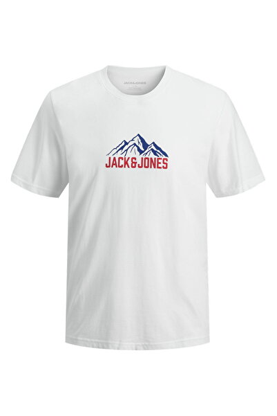 Jack & Jones Ανδρικό μπλουζάκι με στάμπα στο στήθος και κανονική εφαρμογή - R...