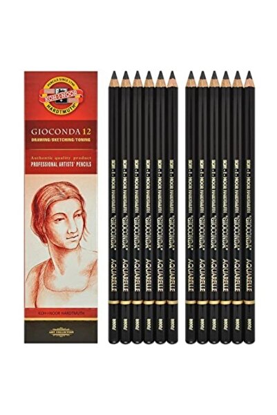 Koh-i Noor Set 4 x Creioane din grafit, Aquarell, Tarie 2B