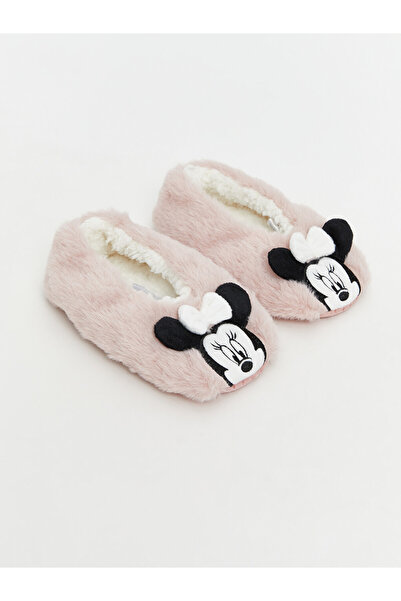 LC Waikiki Minnie Mouse Printed Pull-On Boots for Baby Girls