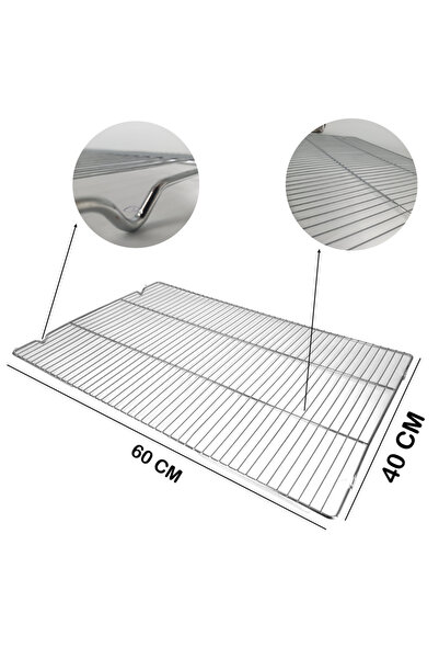 Beysa Glaso Teli Sos Izgarası 40x60 Küçük Ayaklı Paslanmaz Çelik Soğutma ve I...