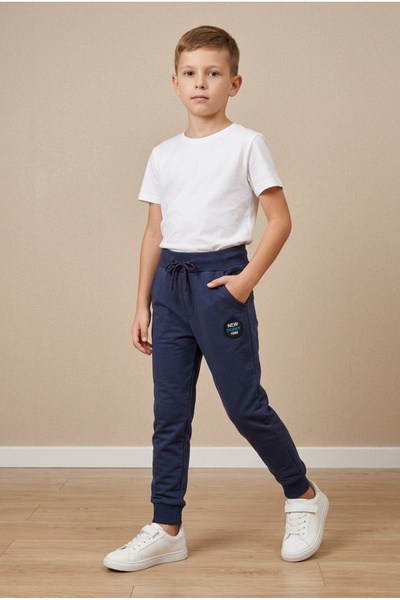 OEM Pantaloni sport jogger pentru baieti, croiala confortabila, cu imprimeu „...