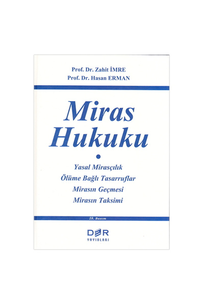 Savaş Yayınevi Miras Hukuku - Hasan Erman, Zahit İmre