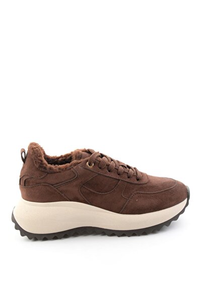 Bambi Kahve Süet Kadın Sneaker K01791074472