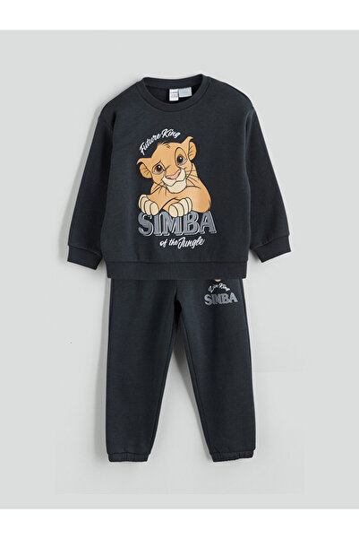 LC Waikiki Simba Printed Boys' Sweatshirt and Sweatpants 2 Pack