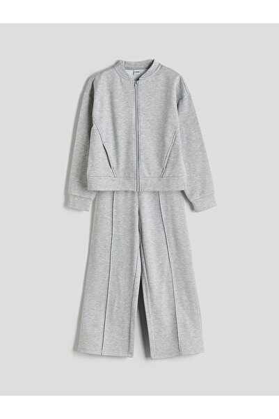 LC Waikiki Stand Collar Girls' Sweatshirt Set