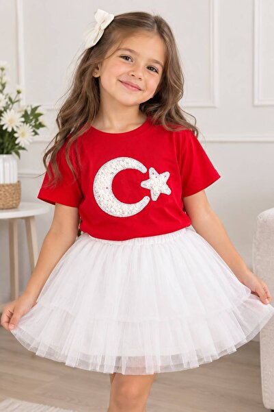 Genel Markalar TÜRK BAYRAKLI TİŞÖRT KIZ ÇOCUK