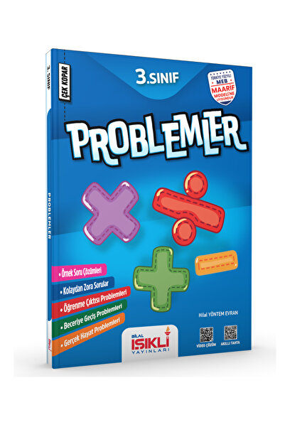 Bilal Işıklı Yayınları 3. Sınıf Çek-Kopar Problemler Açık Uçlu Soru Bankası M...