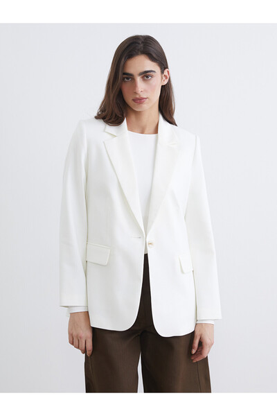 LC Waikiki Linen Blend Blazer Jacket for Women