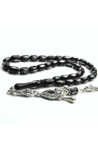 BlackCraft Baklava Processing Stone Prayer Beads with Tips