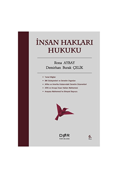 Savaş Yayınevi İnsan Hakları Hukuku - Rona Aybay, Demirhan Burak Çelik