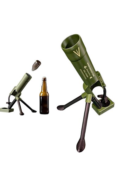 Noonedibs Descapător de sticle de bere în formă de mortar, 51 mm, metal, pent...