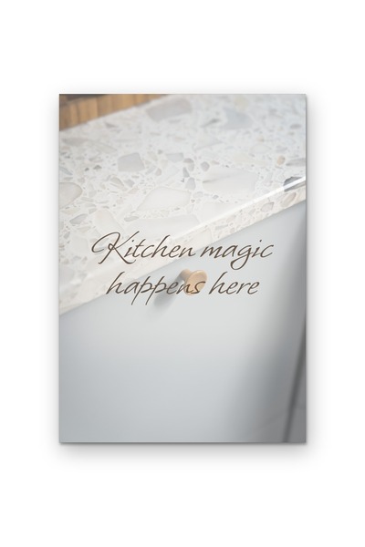 OEM Poster Carton 250g A4, Magia bucatariei se intampla aici, Decor perete bu...