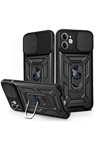 Maxcell Θωρακισμένη Θήκη για Samsung S24, CamSlide, Βάση Δαχτυλίδι - Μαύρο